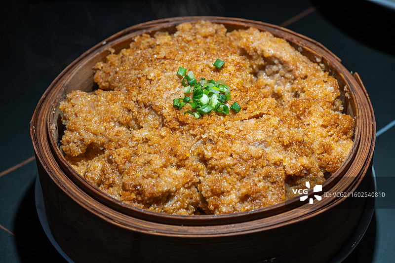 粉蒸肉 粉蒸排骨 特写 川湘菜 美食图片素材