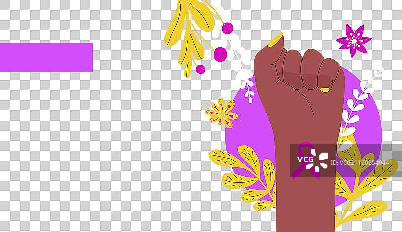 扁平化乳腺癌宣传月YouTube图片素材