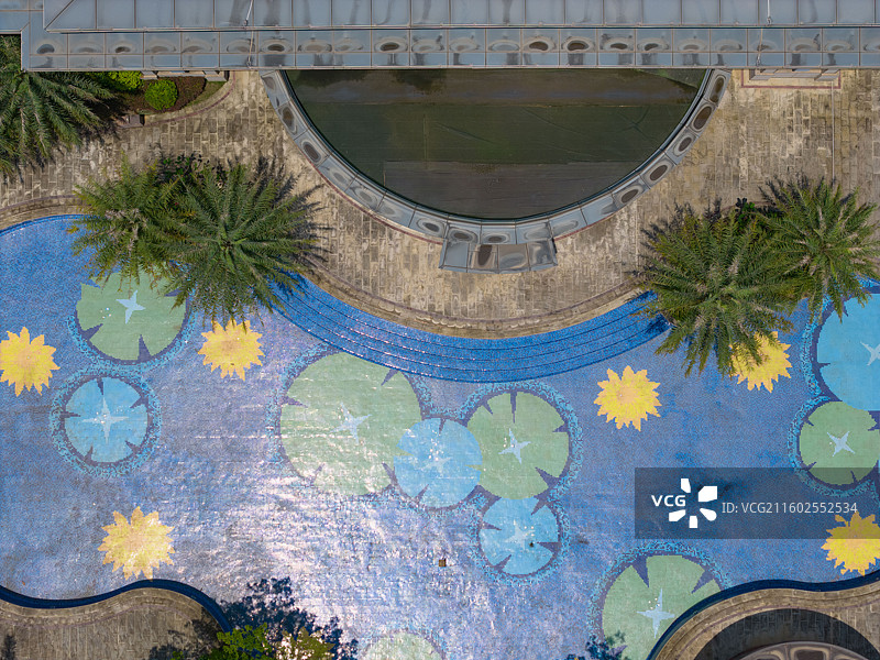 广东省河源市源城区，工业大道北，万隆湖景一号，万隆钓鱼台，房地产航拍！图片素材