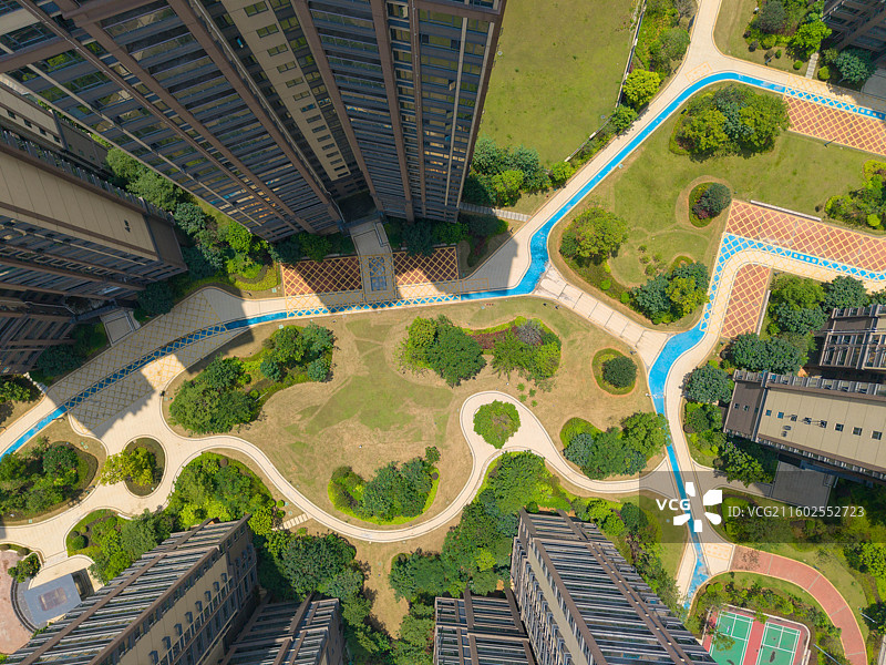 广东省河源市源城区，工业大道北，万隆湖景一号，万隆钓鱼台，房地产航拍！图片素材