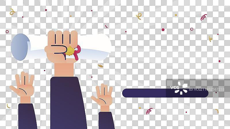 2023届毕业生的YouTube缩略图图片素材