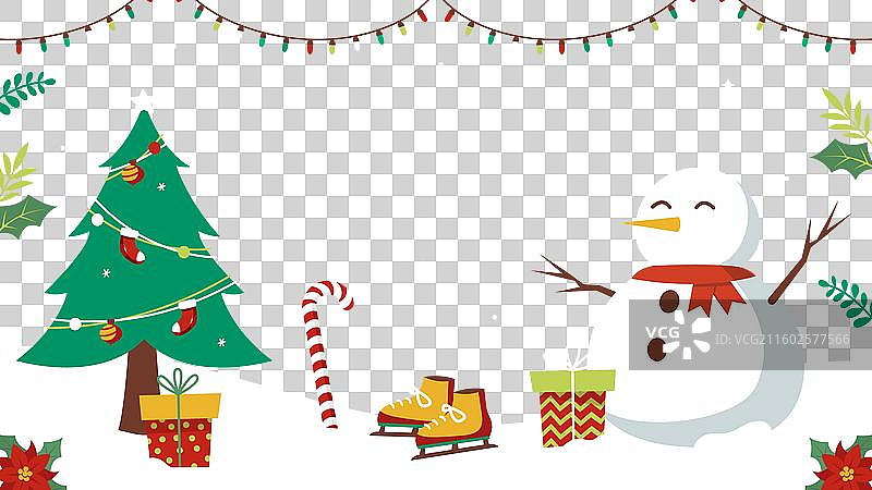 圣诞季市场YouTube缩略图图片素材