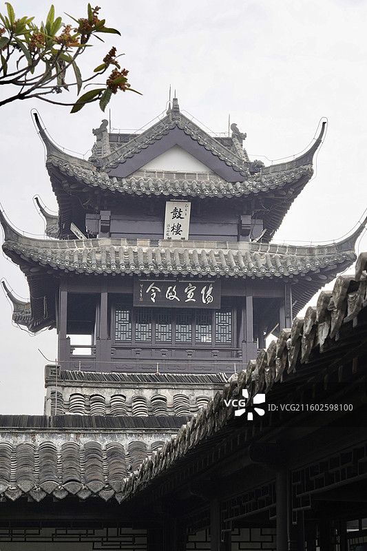 扬州高邮盂城驿鼓楼图片素材