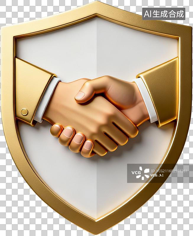 【AI数字艺术】卡通3D盾牌保险保护数据安全，概念，箭头符号，台阶楼梯金色图片素材