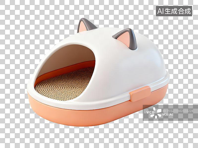 【AI数字艺术】3D写实风宠物用品，猫抓板图片素材