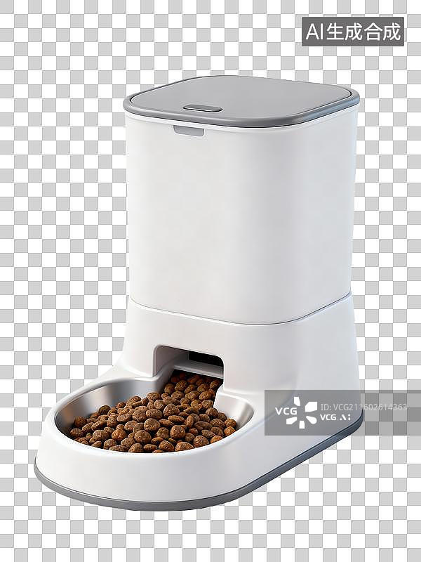 【AI数字艺术】3D写实风宠物用品自动喂食器图片素材