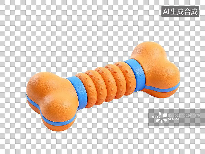 【AI数字艺术】3D粘土宠物用品宠物狗骨头玩具图片素材