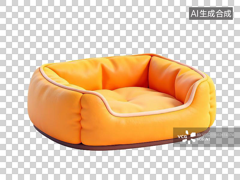 【AI数字艺术】3D粘土风宠物用品狗窝图片素材