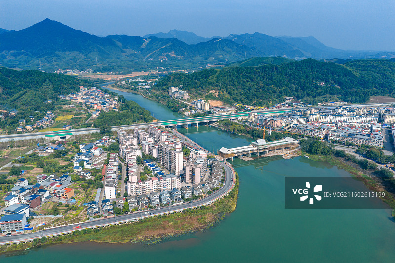 广西永福县洛清江风光图片素材