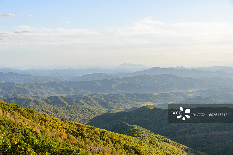 内蒙古赤峰道须沟云中草原日落图片素材