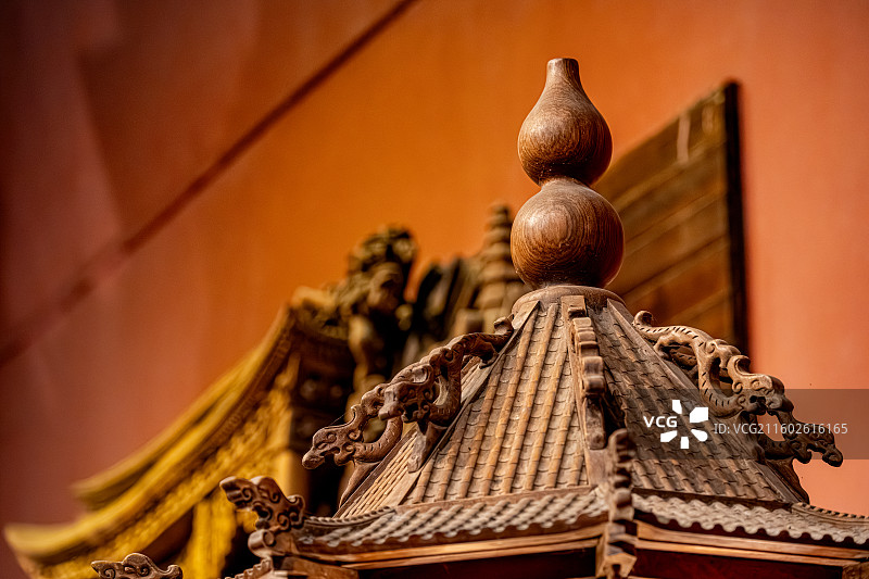 泰宁明清园 明清时期木刻木雕 福建三明文化旅游图片素材