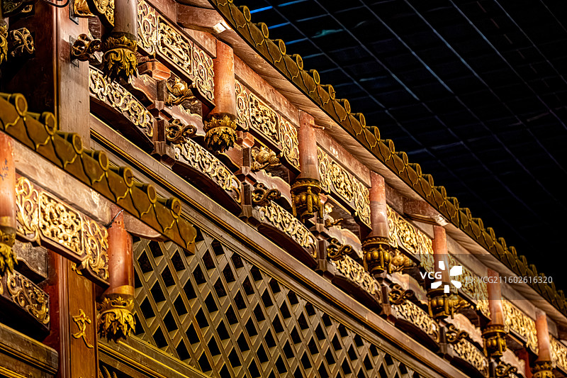 泰宁明清园 明清时期木刻木雕 福建三明文化旅游图片素材