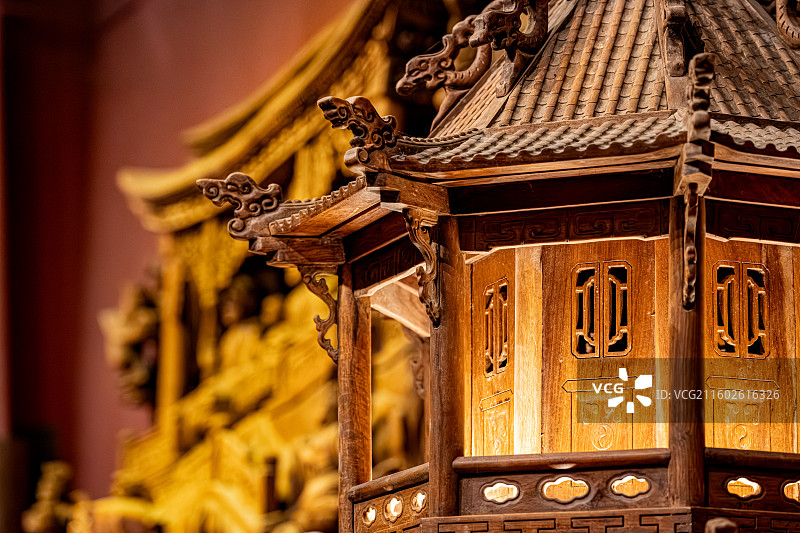 泰宁明清园 明清时期木刻木雕 福建三明文化旅游图片素材