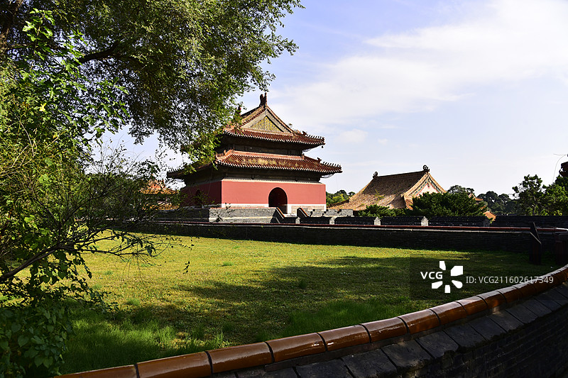 辽宁沈阳北陵公园清昭陵古建筑方城明楼图片素材