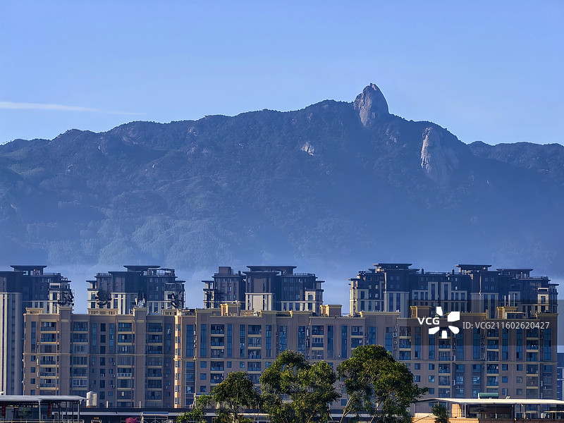福建漳浦县城，一座坐落在井冈山脚下的城市图片素材
