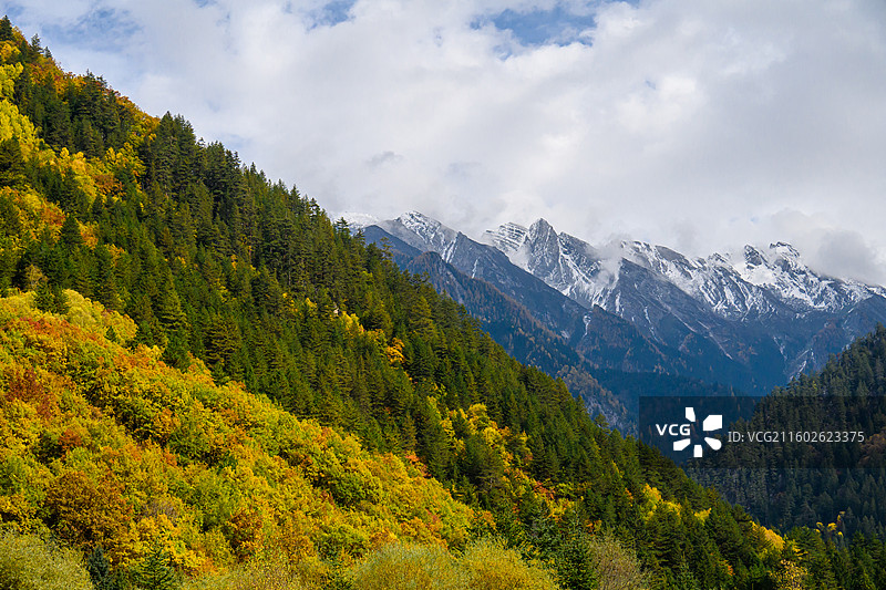 秋天的九寨沟图片素材