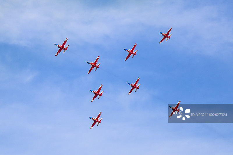 2025长春航空展，红鹰飞行表演队。图片素材