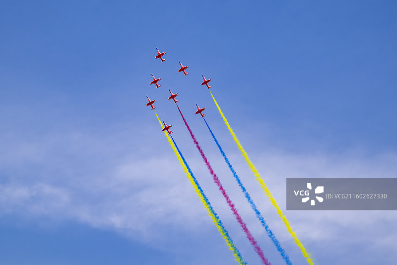 2025长春航空展，红鹰飞行表演队。图片素材