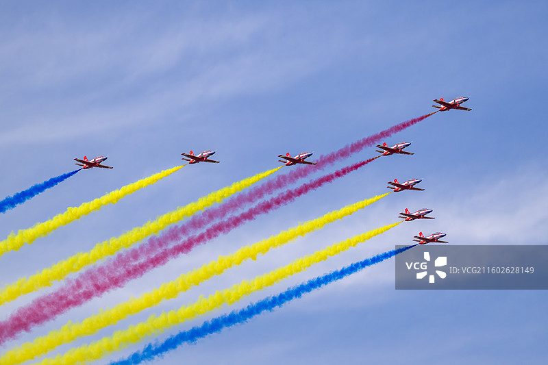 2025长春航空展，红鹰飞行表演队。图片素材