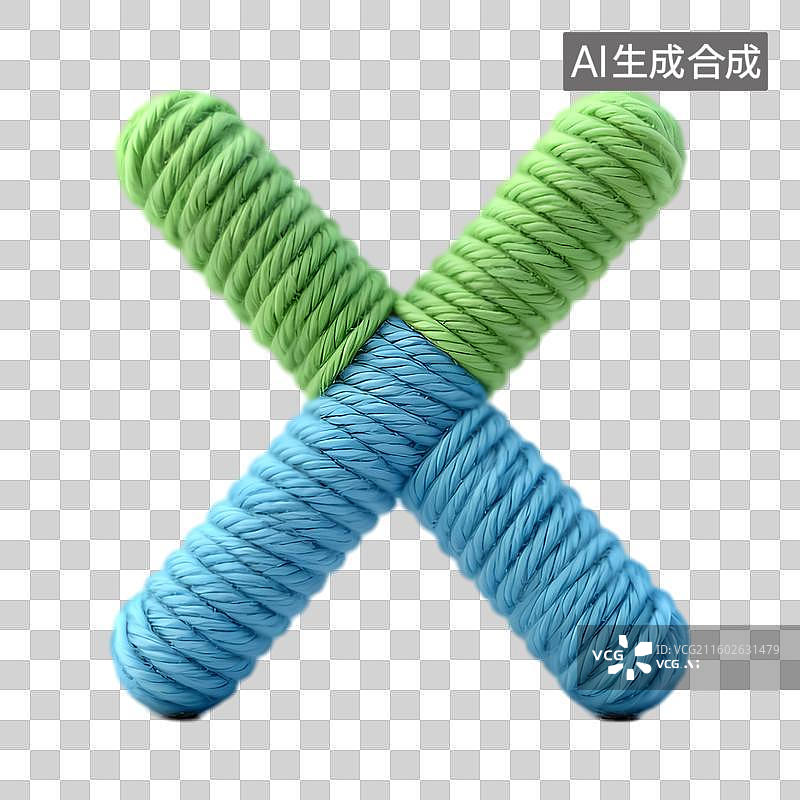 【AI数字艺术】彩色扭绳交叉宠物玩具图片素材