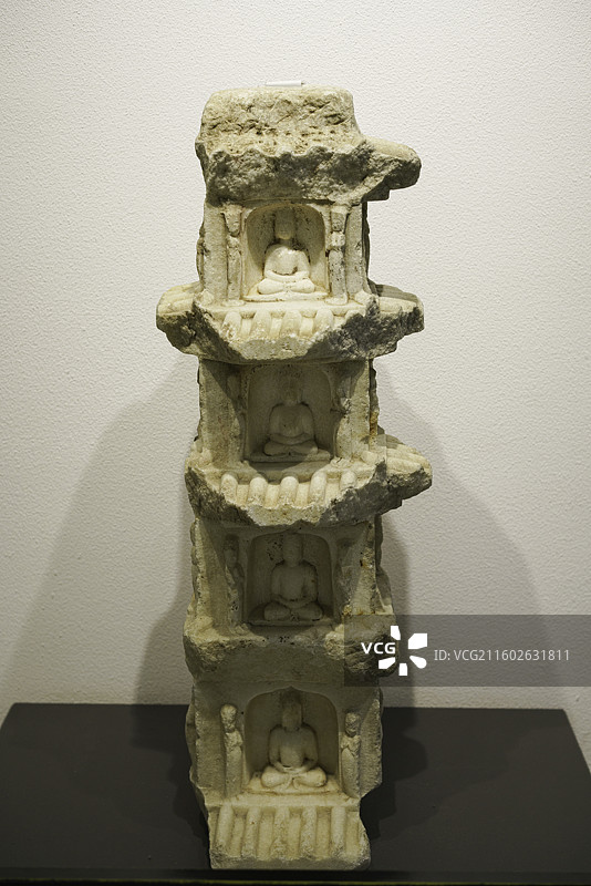 河北省定州市博物馆重要馆藏文物——定县出土北齐石塔图片素材