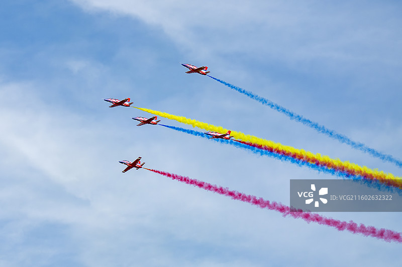 2025长春航空展，红鹰飞行表演队。图片素材