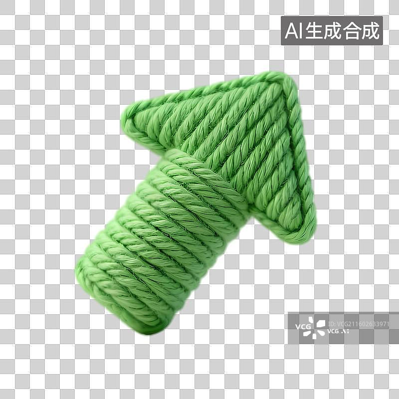 【AI数字艺术】绿色绳索箭头形宠物玩具图片素材
