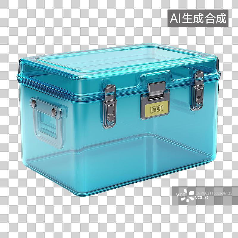 【AI数字艺术】青色档案盒3D图标图片素材
