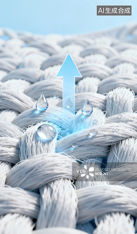 【AI数字艺术】透湿防水・织料科技图片素材