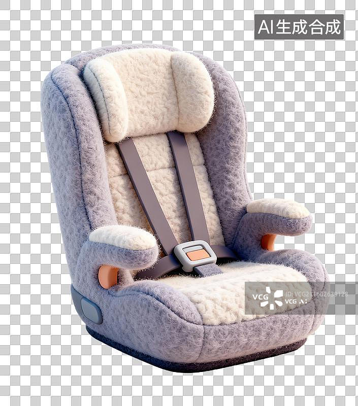 【AI数字艺术】柔软舒适儿童安全座椅图片素材