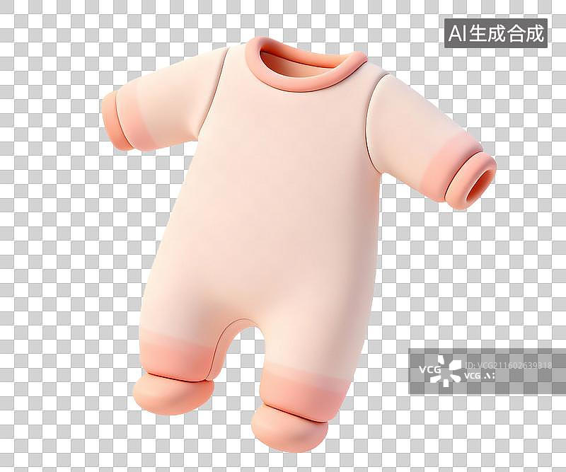 【AI数字艺术】可爱柔和的婴儿连体衣图片素材