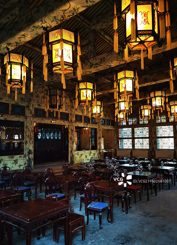 北京恭王府景区风光系列之古建筑景观.戏楼图片素材