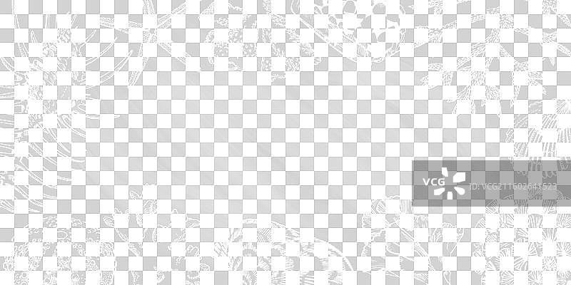 黑板上的海螺横幅图片素材