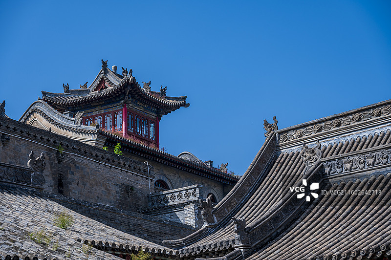 山西省忻州市定襄县民国建筑群阎家大院（阎锡山故居）风光——图片素材