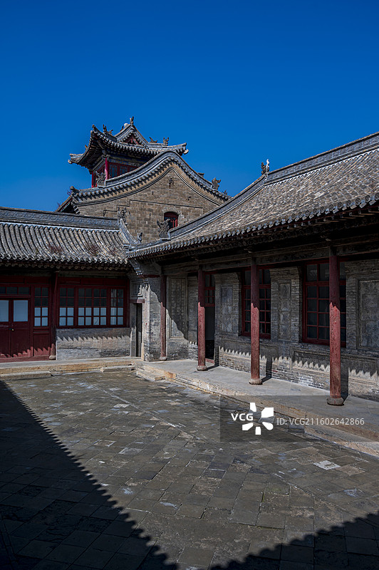 山西省忻州市定襄县民国建筑群阎家大院（阎锡山故居）风光——图片素材