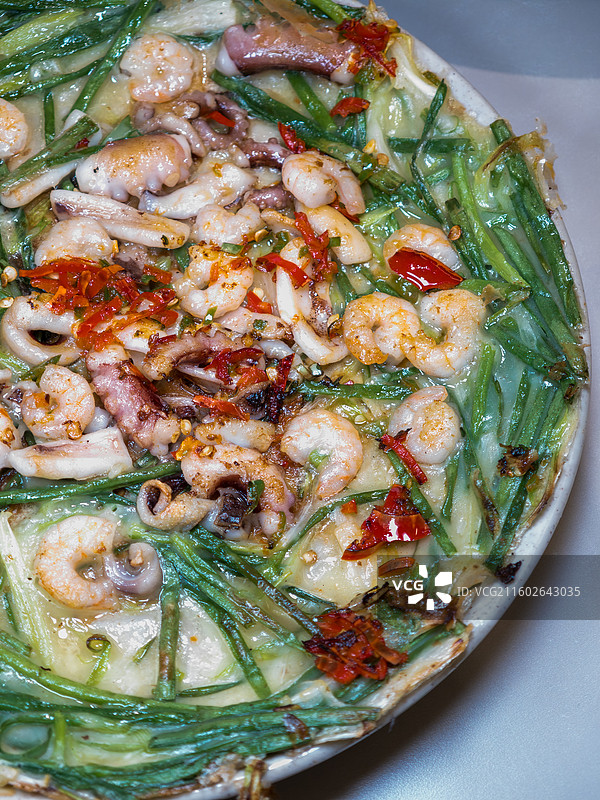 韩国海鲜葱饼图片素材