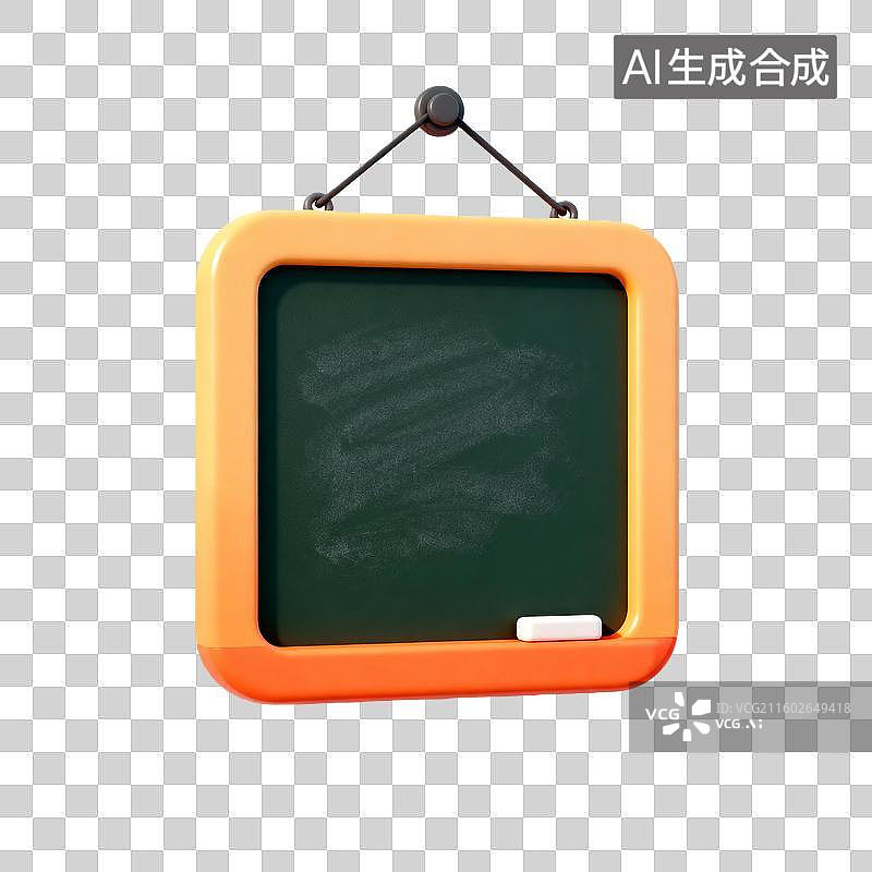 【AI数字艺术】卡通风格的墙上黑板图标图片素材