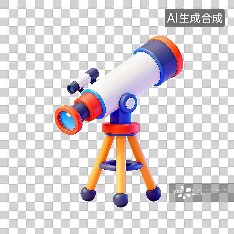 【AI数字艺术】太空望远镜图标图片素材