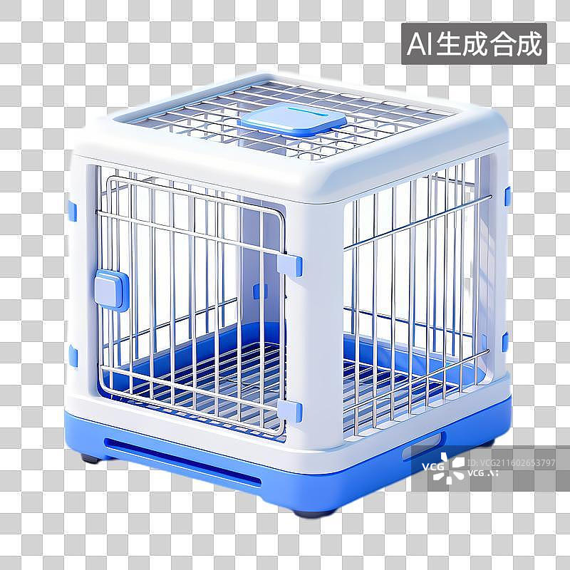 【AI数字艺术】小型宠物便携耐用笼子图片素材