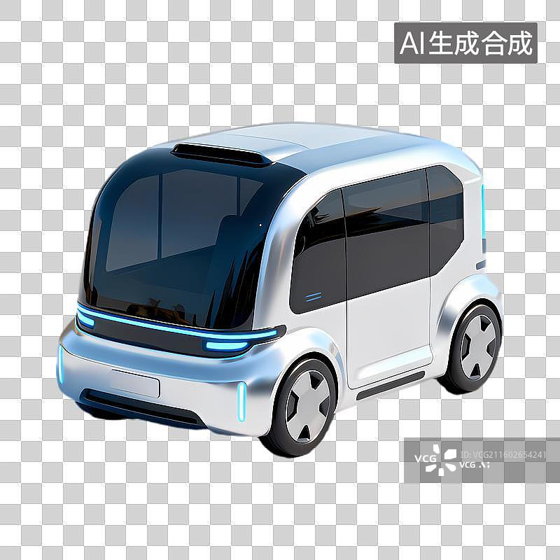 【AI数字艺术】现代设计的自动驾驶电动车图片素材
