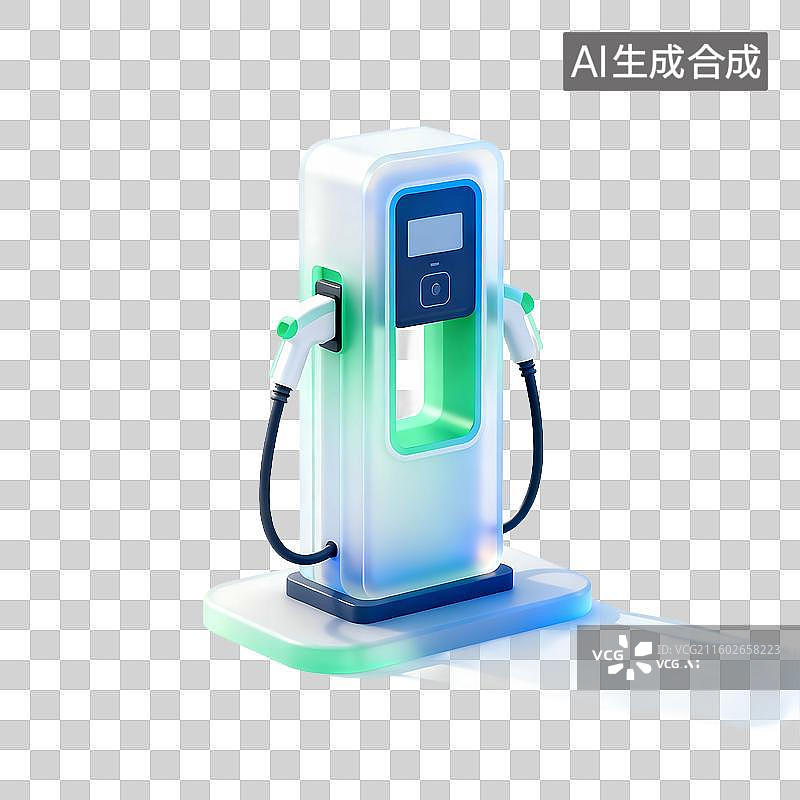 【AI数字艺术】科技感未来技术元素建模图片素材