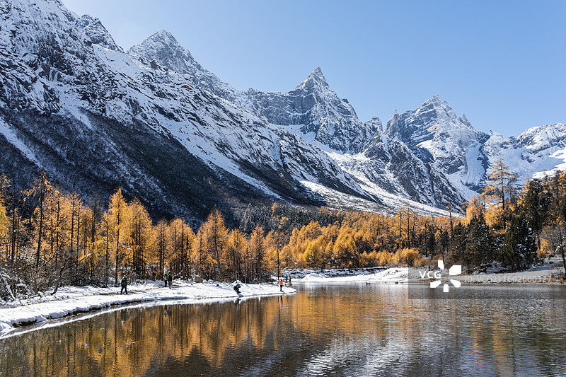 毕棚沟秋景图片素材