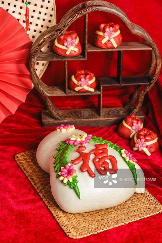 中国北方特色面点，胶东花饽饽图片素材