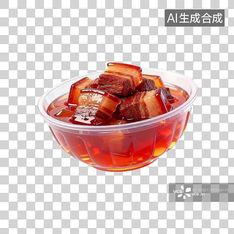 【AI数字艺术】果冻风格的五花肉图片素材
