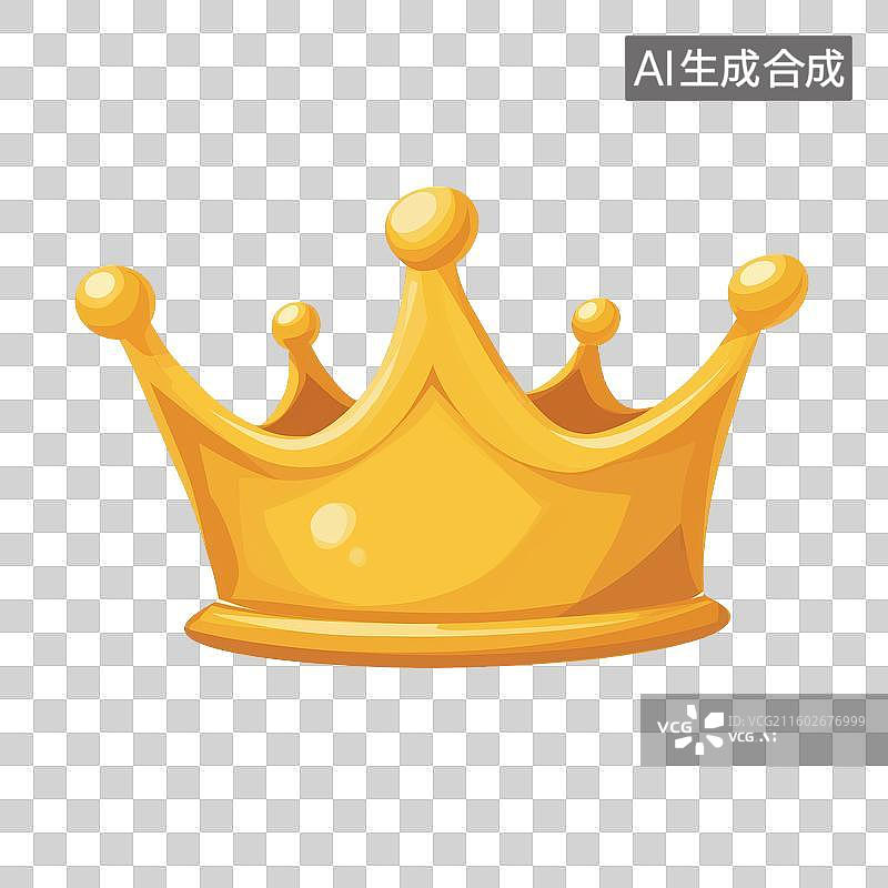 【AI数字艺术】金色皇冠图片素材