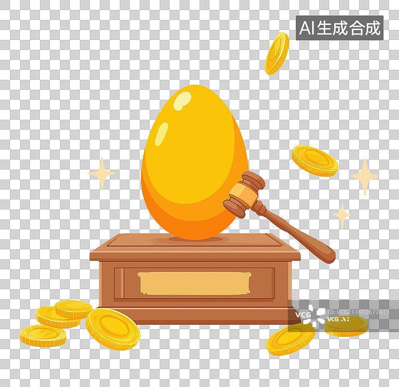 【AI数字艺术】砸金蛋图片素材