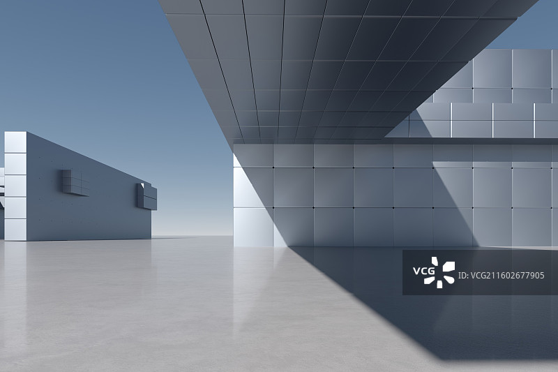 现代展厅建筑外立面图片素材