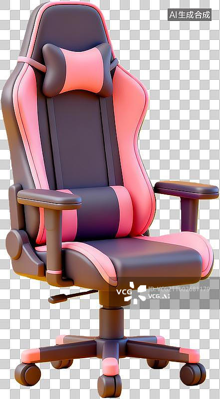 【AI数字艺术】粉色电竞椅游戏座椅图片素材