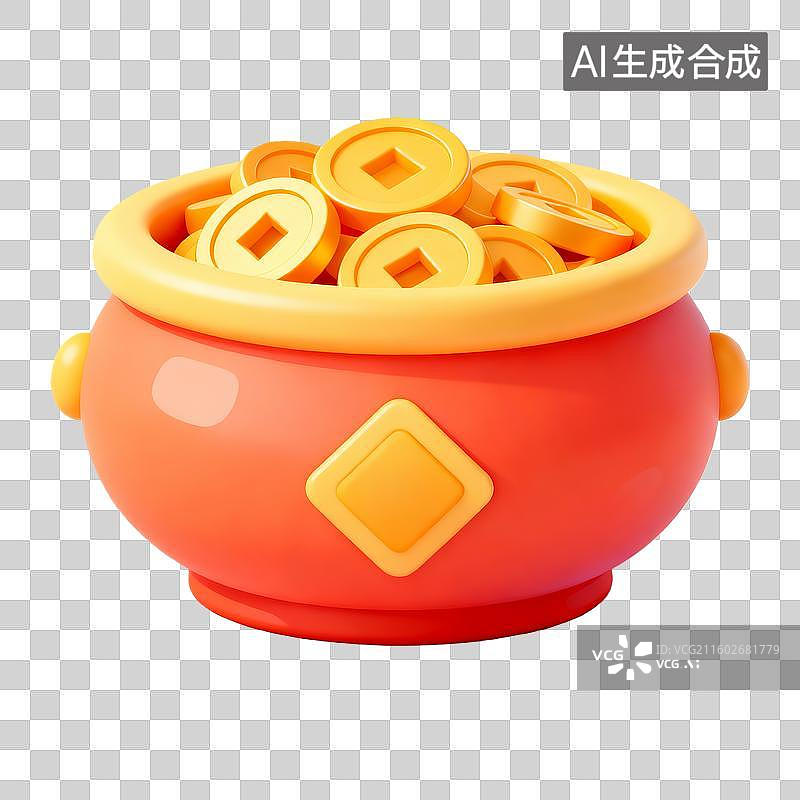 【AI数字艺术】厚重的商业聚宝盆图片素材