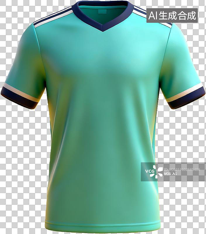 【AI数字艺术】薄荷绿足球运动服设计图片素材